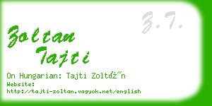 zoltan tajti business card